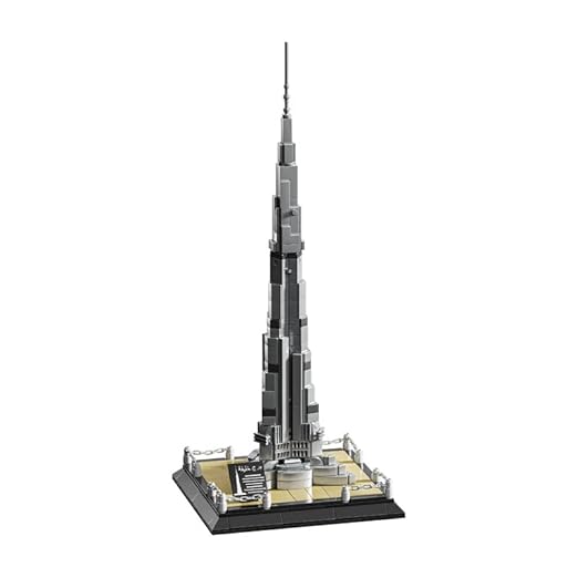 Dify Burj Khalifa Building Blocks Set (599+ Pieces) | Dubai Landmark Architecture Model | Detailed Collectible Tower Kit | STEM Toy Gift for Teens & Adults