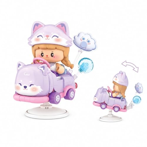 Dify Fox Rocking Ride Building Blocks Set 190+ Pcs | Cute Cartoon Animal Scooter Model | Creative Display Toy for Teens, Adults & Collectors