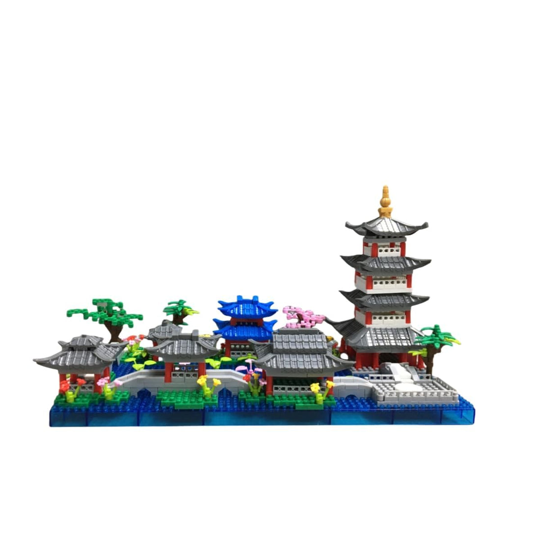 Dify Chinese Pagoda Architecture Micro Blocks Set, 943+ PCS (Complex only for 14+) | Traditional Pagoda, Pavilions & Landscape Garden Model | Creative STEM Construction Toy & Display Décor | 5 Year Structural Warranty