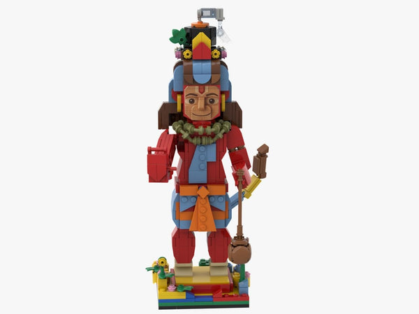 Dify Hanuman Ji Building Block Set, Indian Devotional Figure Model, Creative Construction Toy with Decorative Design, Cultural Building Activity for Home Display, Collection and Gifting