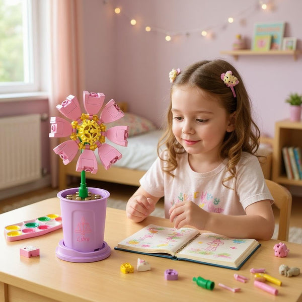Dify || Bonsai Flower Series || Libra Coreopsis Building Block Set || 45 pcs || Compatible with Major Brick Brands