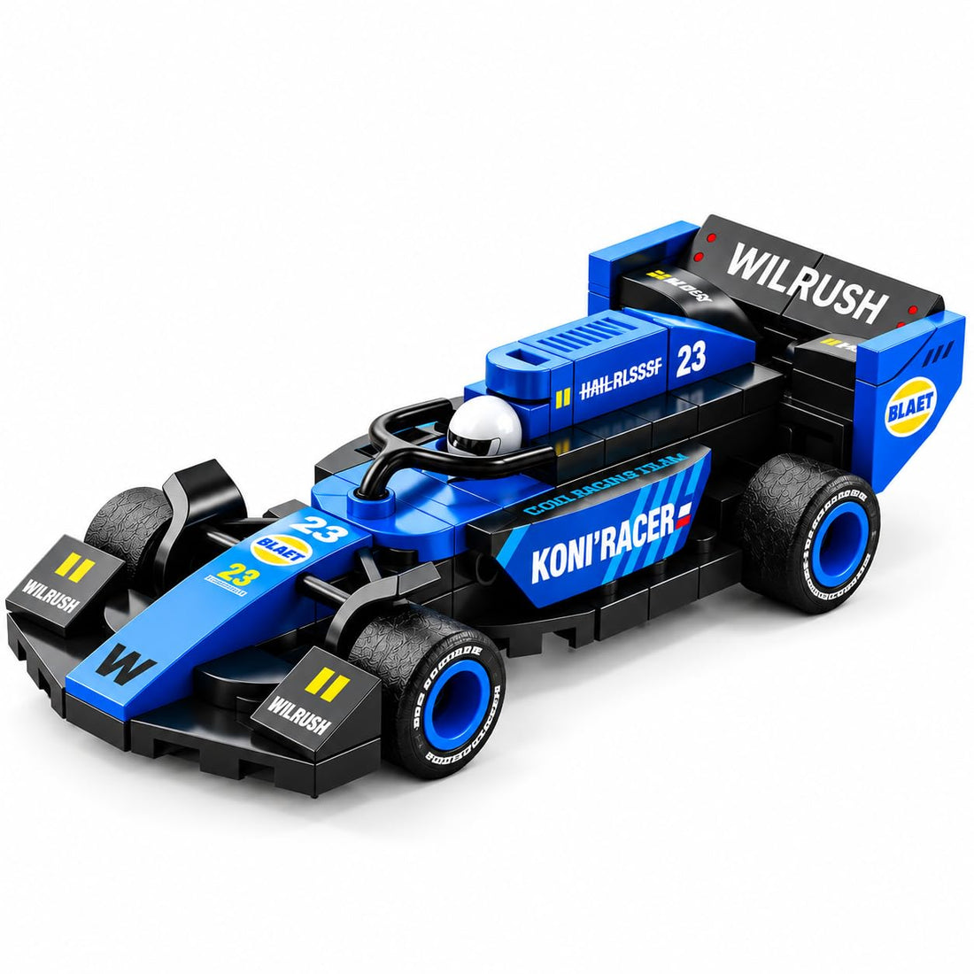 Dify F1 Racing Car Building Blocks Set, 69 PCS Dark Blue Formula Race Car Model Kit, STEM Building Toy for Kids, Teens & Adults | 5 Year Structural Warranty