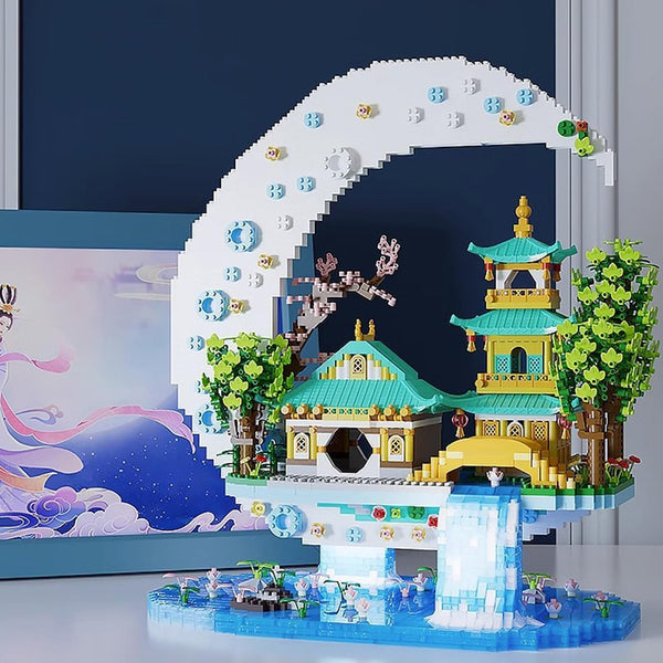Dify Guanghan Palace Building Kit, 3060 PCS Chinese Architecture Micro Building Blocks Set for Adults