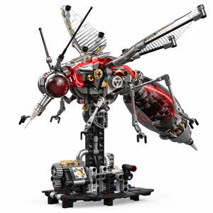 Dify Mechanical Mosquito Building Set, 747+ PCS Insect Building Block Model with LED Lights & Moving Wings, Collectible Display Toy Gift for Adults, 5 Year Structural Warranty