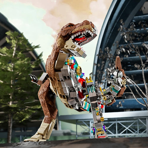 Dify Mechanical T-Rex Building Kit – 1388 PCS STEM Dinosaur Construction Blocks, Large Articulated Tyrannosaurus Rex Model with Moving Joints, Educational Gift Toy for Ages 14+