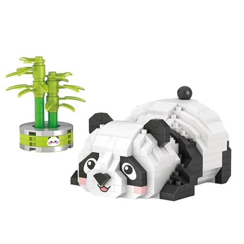 Dify Panda Mini Building Blocks Set (340+ PCS) | Cute Panda Bear Construction Model | STEM Educational Toy & Desk Decor for Teens & Adults