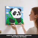 Dify Panda Wall Art Building Blocks Set (2064+ PCS) | 3D Wildlife Mosaic Display Model | Home & Office Wall Décor Complex for Ages 14+ | 5 Year Structural Warranty