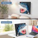Dify Shark Wall Art Building Blocks Set (1926+ PCS) | Complex for Ages 14+ | 3D Marine Life Mosaic Display Model | Home & Office Wall Décor