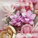 Dify Pink Bouquet Building Blocks Set (726+ PCS) | Artificial Flower Arrangement DIY Model Kit | Decorative Floral Blocks for Home & Office Décor