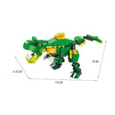 Dify 6-in-1 Dinosaur Building Blocks Set – 160 Pcs Educational DIY Construction Toy for Kids Ages 6+, Realistic Jurassic Models with Instruction Manual | 5 Year Structural Warranty