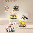 Dify Orchid Mantis Insect Flower Building Blocks Set (478+ PCS) | LED Lights, for Kids & Adults | STEM Educational Nature Toy for Kids & Adults