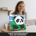 Dify Panda Wall Art Building Blocks Set (2064+ PCS) | 3D Wildlife Mosaic Display Model | Home & Office Wall Décor Complex for Ages 14+