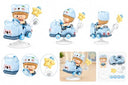 Dify Koala Rocking Ride Building Blocks Set 188+ Pcs | Cute Cartoon Animal Scooter Model | Creative Display Toy for Kids & Collectors