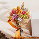 Dify Bouquet Flower Building Blocks Set (813+ PCS) | Artificial Floral Arrangement DIY Model Kit | Botanical Home & Office Décor Gift