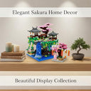 Dify Sakura Collection Building Blocks Combo Bundle [2705 + 164 Pcs] | Cherry Blossom Tree & Bonsai Garden Set with LED Lights | Japanese Architecture Décor Kit | 5 Year Structural Warranty