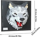 Dify Wolf Wall Art Building Blocks Set (2214+ PCS) | Complex for Ages 14+ | 3D Wildlife Mosaic Display Model | Home & Office Wall Décor