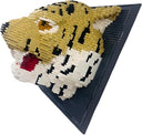 Dify Tiger Wall Art Building Blocks Set (2267+ PCS) | Complex for Ages 14+ | 3D Wildlife Mosaic Display Model | Home & Office Wall Décor