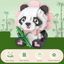 Dify Panda with Bamboo Building Blocks Set (350+ PCS) | Cute Animal Display Model | STEM Educational Construction Toy for Kids, Teens & Adults