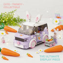 Dify Bunny Radish Car Building Blocks Set (242+ PCS) | Cute Animal Vehicle Model Kit | Creative Mini Construction Toy for Kids & Collectors
