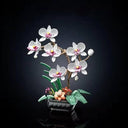 Dify Orchid Flower Building Blocks Kit (581+ Pieces) DIY Bouquet Set, Creative Botanical Model, Home Decor Gift for Kids & Adults with