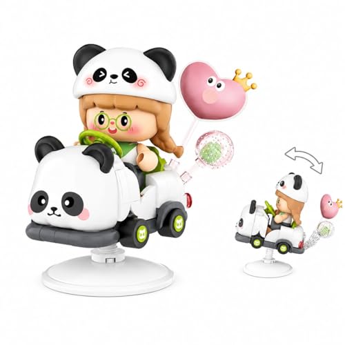 Dify Panda Rocking Ride Building Blocks Set 188+ Pcs | Cute Cartoon Animal Scooter Model | Creative Display Toy for Teens, Adults & Collectors