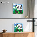 Dify Panda Wall Art Building Blocks Set (2064+ PCS) | 3D Wildlife Mosaic Display Model | Home & Office Wall Décor Complex for Ages 14+