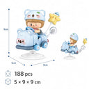 Dify Koala Rocking Ride Building Blocks Set 188+ Pcs | Cute Cartoon Animal Scooter Model | Creative Display Toy for Kids & Collectors
