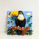 Dify Toucan Wall Art Building Blocks Set (1363+ PCS) | Complex for Ages 14+ | 3D Tropical Bird Mosaic Display Model | Home & Office Wall Décor