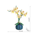 Dify Orchid Flower Building Blocks 766+ Pcs | Creative Bonsai Plant Kit for Kids Adults | Valentine's Day Gift Home Office Decor