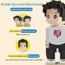 Dify Custom 4-Character Photo Building Blocks Set | Personalized Picture Mosaic Brick Art Kit | DIY Family & Friends Memory Frame Gift