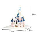 Dify Pink Princess Castle Building Blocks Set (3000+ PCS) | Fantasy Palace Micro Blocks Model Kit Complex for Ages 14+ Teens & Adults | LED Lights