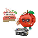 Dify Apple DJ Building Blocks Set 400+ Pcs | Fruit Party Music Series | Cute Musical Character Model | Creative Display Toy for Kids & Collectors