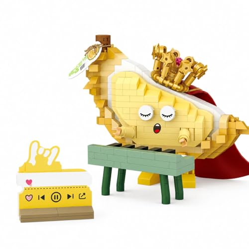 Dify Durian Keyboardist Building Blocks Set 410+ Pcs | Fruit Party Music Series | Cute Musical Character Model | Creative Display Toy for Teens, Adults & Collectors