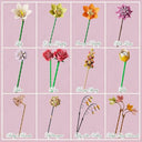 Dify Bouquet Flower Building Blocks Set (813+ PCS) | Artificial Floral Arrangement DIY Model Kit | Botanical Home & Office Décor Gift | 5 Year Structural Warranty