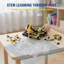 Dify 8-in-1 Construction Truck Building Blocks Set (655+ PCS) | Transforming Heavy Duty Vehicles Kit | STEM Engineering Toy for Kids & Teens | Rebuild Play Set