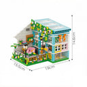 Dify Sun Room LED House Building Block Set, 551+ PCS DIY Mini House with Lights, Modern Sunroom Cottage Model Kit, Creative Construction Toy | 5 Year Structural Warranty