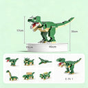 Dify Dinosaur Building Blocks Set – T-Rex Bricks Toy with Triceratops, Stegosaurus & More Dino Figures, 1000+ Pcs, STEM Kit for Kids & Adults, Ages 6+