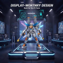 Dify 2-in-1 Robot Spaceship Building Block Set, 673+ PCS Transforming Robot to Spacecraft Model Kit, STEM Sci-Fi Construction Toy Gift for Kids & Teens