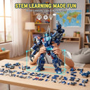 Dify 6-in-1 Robot Building Blocks Set (750+ PCS) | Transforming Mech Models Construction Kit | STEM Educational Toy for Kids & Teens | Creative Play Set