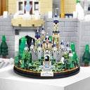 Dify Pink Flower Princess Castle Building Blocks Set (4500+ PCS) | Floral Palace Micro Blocks Model Kit Complex for Ages 14+ | LED Lights