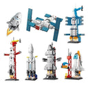 Dify Space Rocket Building Block Set, 452+ PCS Spacecraft Construction Kit, STEM Educational Toy for Kids & Teens, Creative Space Exploration Play Set, 5-Year Structural Warranty