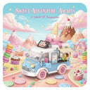 Dify Ice Cream Car Building Blocks Set (294+ PCS) | Cute Dessert Truck Model Kit | Creative Mini Vehicle Construction Toy for Kids & Collectors