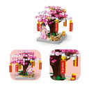 Dify Cherry Blossom Tree Building Block Set – 164 Pcs Miniature Sakura Scene Kit with Girl Figure, Home Decor Toy for Ages 6+, Compatible with Major Brands | 5 Year Structural Warranty