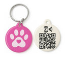 Dify Pet ID Tag with QR Code & NFC | No Subscription | Instant Scan & Contact Info Access | Track & Reunite Lost Pets Quickly | Waterproof, Durable Dog & Cat Tag | Lifetime Access [Pink]