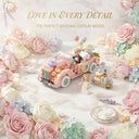 Dify Vintage Wedding Car Building Blocks Set (290+ PCS) | Classic Bridal Vehicle Model Kit | Creative Mini Construction Toy & Display Décor | 5 Year Structural Warranty