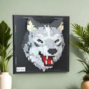 Dify Wolf Wall Art Building Blocks Set (2214+ PCS) | Complex for Ages 14+ | 3D Wildlife Mosaic Display Model | Home & Office Wall Décor