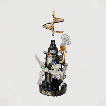 Dify Da Vinci Helicopter V6 Motor Building Blocks Set, 707 PCS Aviation Model Construction Kit, STEM Toy for Kids & Adults