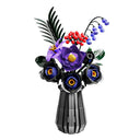 Dify Purple Flower Building Blocks Set (836+ PCS) | Decorative Floral DIY Model Kit | Artificial Flower Construction Set for Home & Office Décor