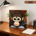 Dify Orangutan Wall Art Building Blocks Set (1810+ PCS) | Complex for Ages 14+ | 3D Wildlife Mosaic Display Model | Home & Office Wall Décor