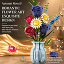 Dify Bunch of Flowers Building Blocks Set (787+ PCS) | Artificial Flower Bouquet DIY Model Kit | Decorative Blocks for Home & Office Décor| LED Lights